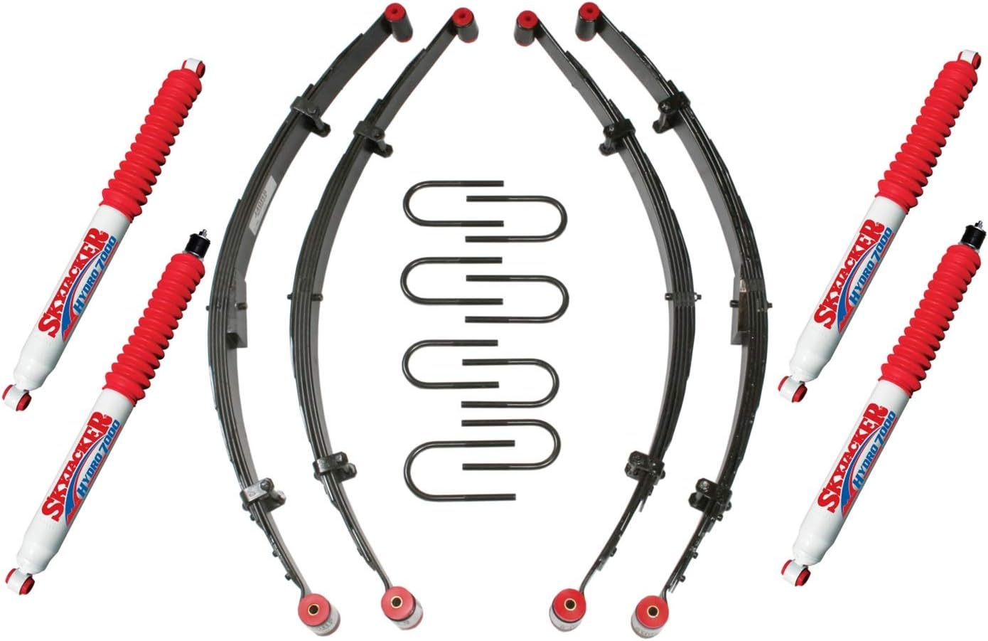 Skyjacker YJ21BKH-R Suspension Lift Kit w/Shock Frt/Rr Hydro Shocks 2.5 in. Lift Incl. Front/Rear Leaf Springs Suspension Lift Kit w/Shock