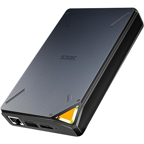 SSK 2TB Portable External SSD with Wi-Fi Hotspot, Personal Cloud