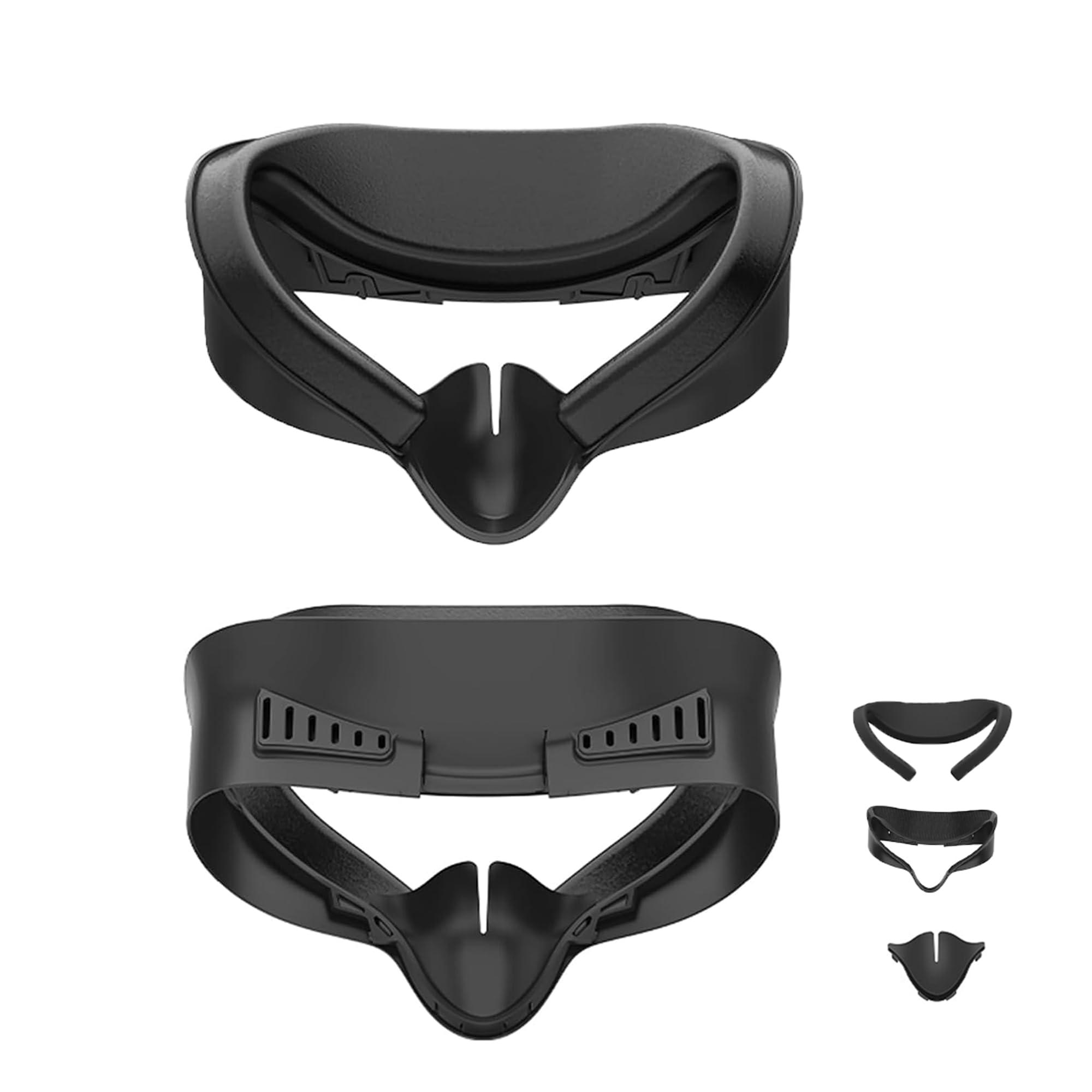 DTianSir VR Facial Interface for Meta Quest 3S,Removable Facial Interface Bracket,VR Accessories Set with Nose Pad,Foam Face Replacement