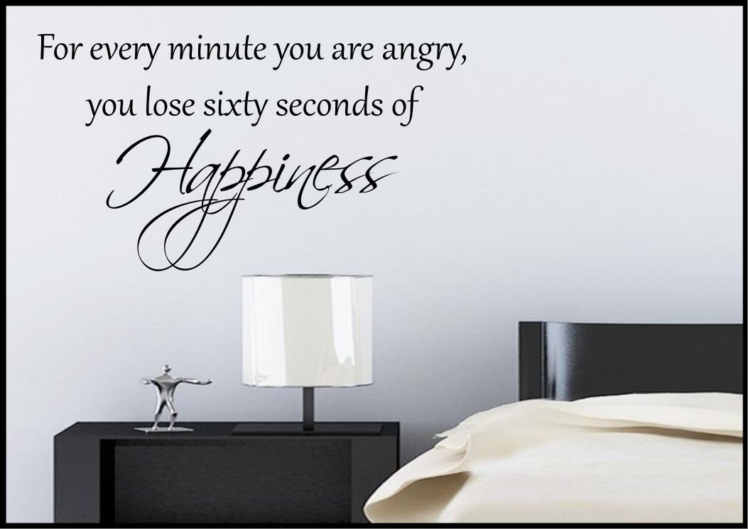 Happiness Life Quote Wall Sticker Bedroom Room Decal Mural Transfer Art Tattoo WSD420