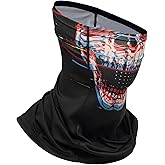 BASSDASH UPF 50+ Breathable Neck Gaiter, Quick Dry Face Mask for Men Women | 4-Way Stretchy Lightweight Cooling Face Cover Sun Mask with Breathing Holes, for Summer Fishing, Hunting, Hiking, Cycling