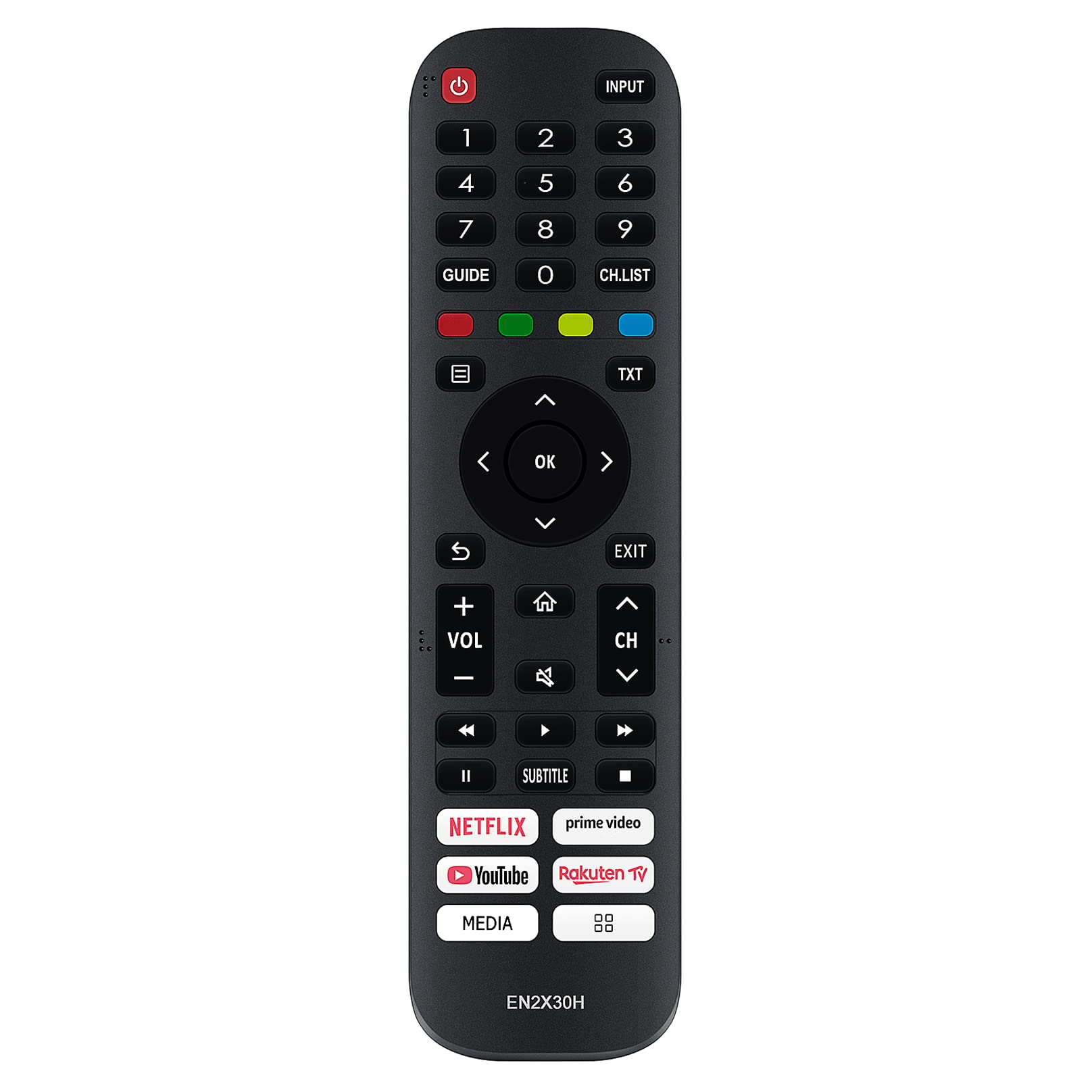 VINABTY EN2X30H Remote Control Replced suitable for Hisense Vidaa TV 40A5620F 32A5620F 32A5600F A20251K A5600F T279824 40A5600F A5620F