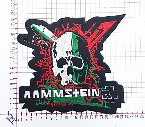 Big Jumbo Rammstein Heavy Metal Punk Rock Music Band Patch Logo Sew Iron on Embroidered Appliques Badge Sign Costume
