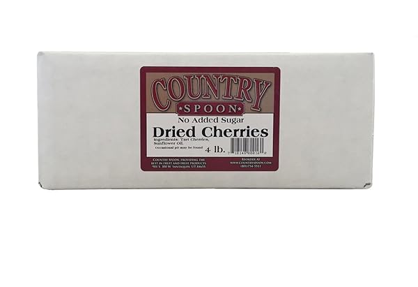 NO SUGAR ADDED DRIED TART MONTMORENCY CHERRIES (4 LB.) BY COUNTRY SPOON