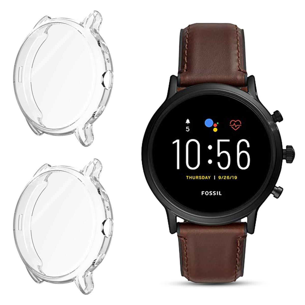 2-Pack HATALKIN TPU Screen Protector Compatible with Fossil Gen 5 Carlyle  Case, Scractch-Resist Frame Protective Cover for Fossil Gen 5 Carlyle  Stainless Steel Touchscreen Smartwatch(Clear)- Buy Online in Uruguay at  Desertcart - 177618321.