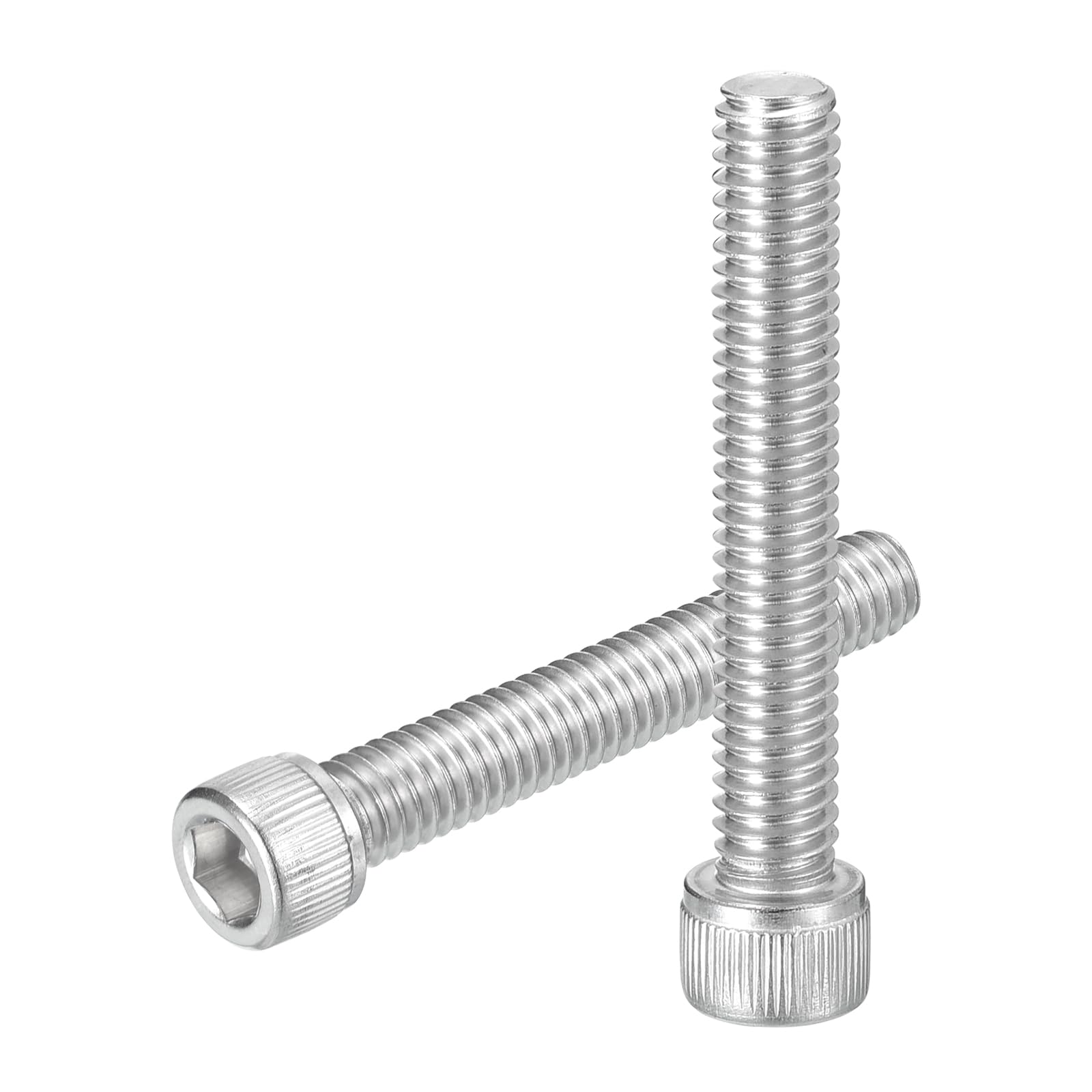 uxcell Hex Socket Bolts (5/16"-18x2"), 304 Stainless Steel Hex Socket Drive Screw, Silver Tone, 20 Pcs — image 1