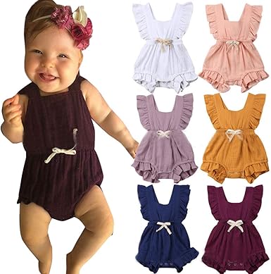 baby girl summer rompers