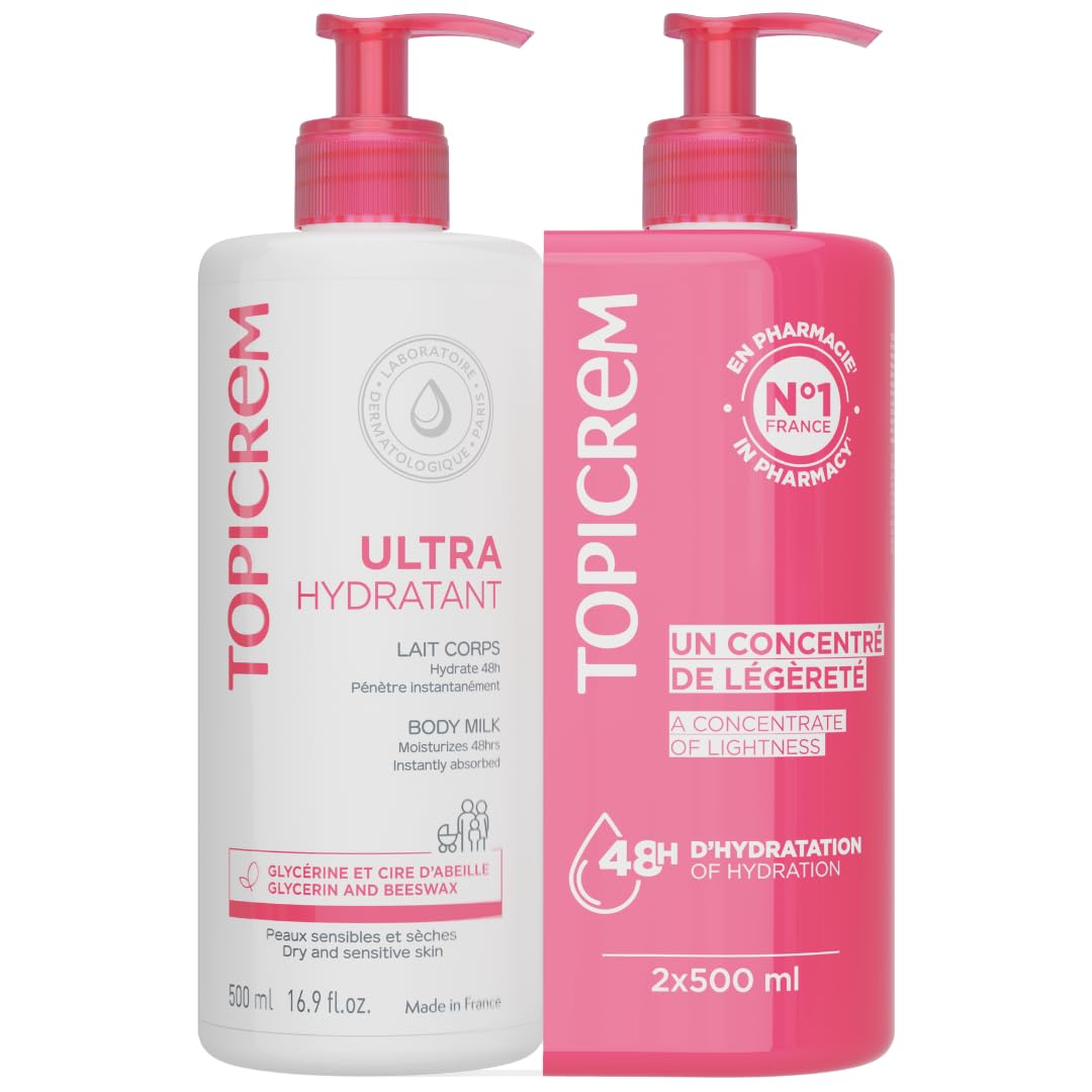 Topicrem Ultra-Moisturizing Body Milk 2 x 500ml