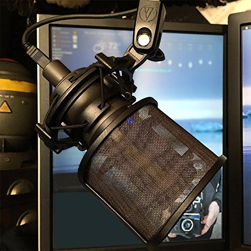 Pop Filter, Sywon Upgraded Three Layers Microphone Pop Filter Metal