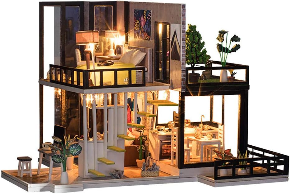 wooden miniature house