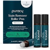 Puracy Stain Remover, Travel and Laundry Stain Cleaner for Clothes, Baby Essentials, Kids Stains, Oil and Fabric Spot Cleaner (Laundry Stain Remover Pen, 0.33 Fl Oz (Pack of 3))