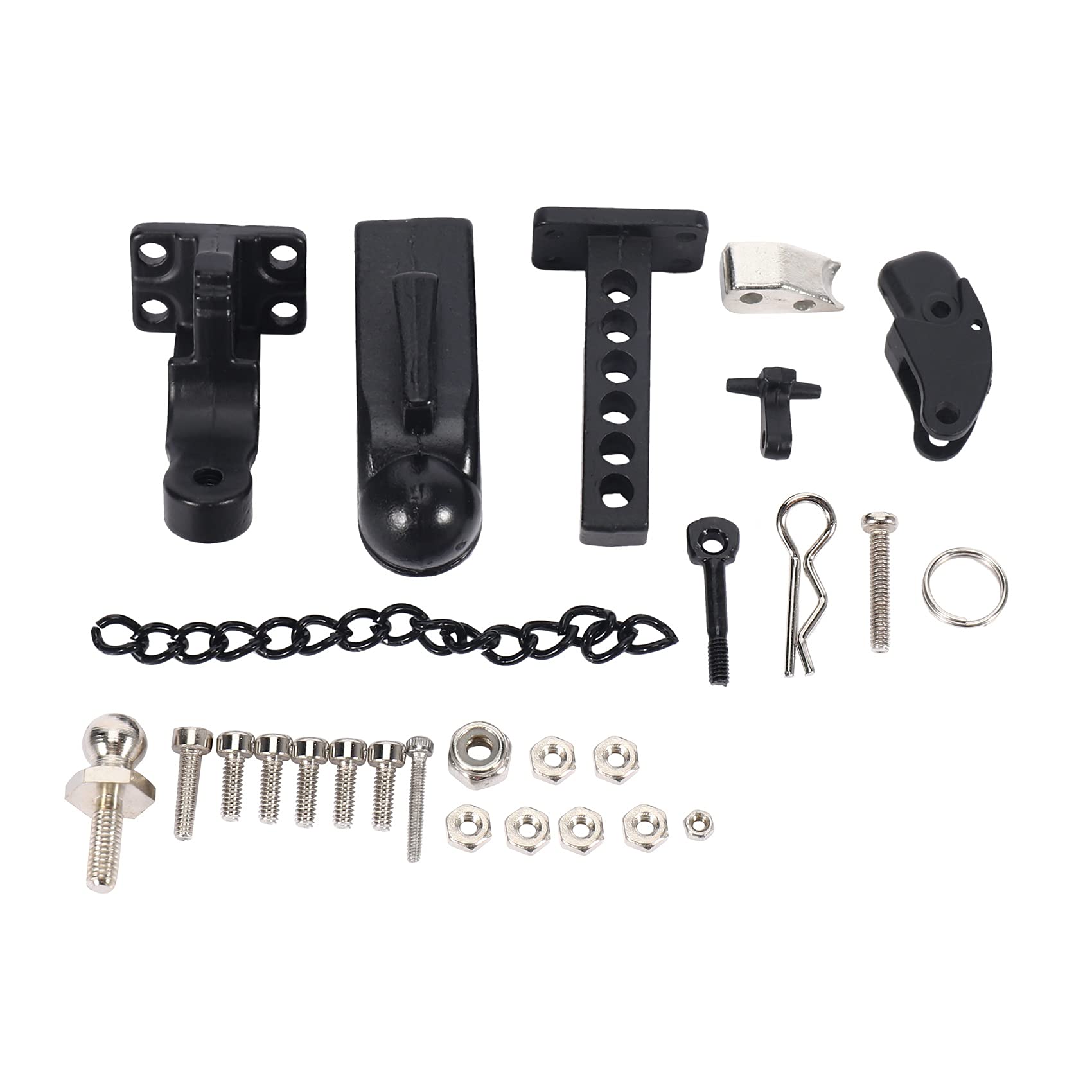 YUPVM Metal Hitch Trailer Hook for SCX10 90046 TRX4 1/10 RC Crawler Car Remote Control Car Model for Baby Kid