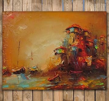 Dekoratives Ölgemälde,Einfache Einzigartige Abstrakte Handgemalte