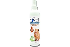 No Scent Small Animal Guinea Pig Cage Cleaner | Hamster & Rabbit Habitat Pet Odor Spray (8 Fl Oz / 237 mL)