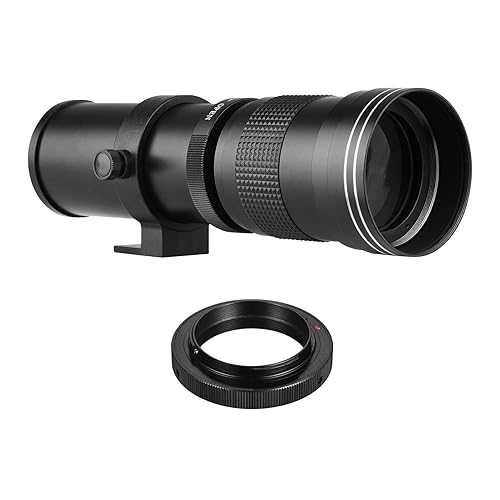 Andoer Super Telephoto Zoom Lens F/8.3-16 420-800mm with AI-Mount Adapter Ring Universal 1/4 Thread for Nikon AI-Mount Cameras