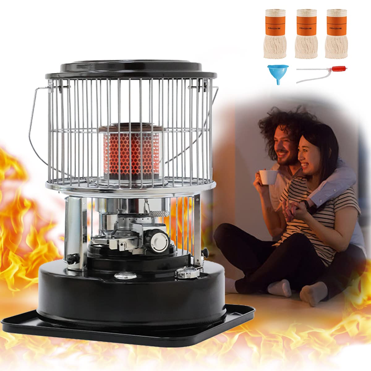 TRUNYAQI Kerosene Heater, Kerosene Heaters for Indoor Use Large