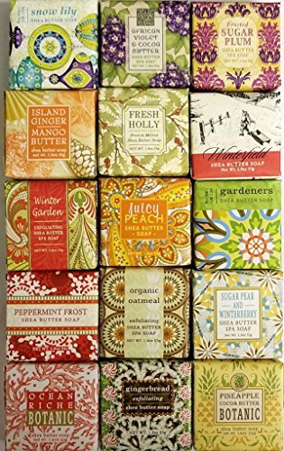 Greenwich Bay 15 Luxury Soap Sampler (15 Scent Scentsational Mix)
