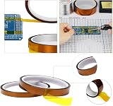 YIXISI 5pc Kapton Tape Polyimide High Temp 3-25mm x 33m Sublimation 3D Printer view 3
