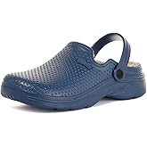 Womens Mens Fur Lined Clogs Waterproof Garden Shoes Winter Warm Fleece Lining Fuzzy House Home Slippers Indoor Outdoor Mules