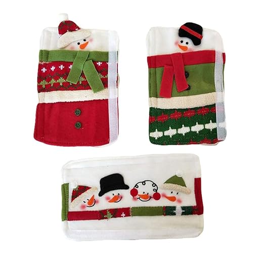 Manoplas para puerta de horno microondas, decoración navideña ...