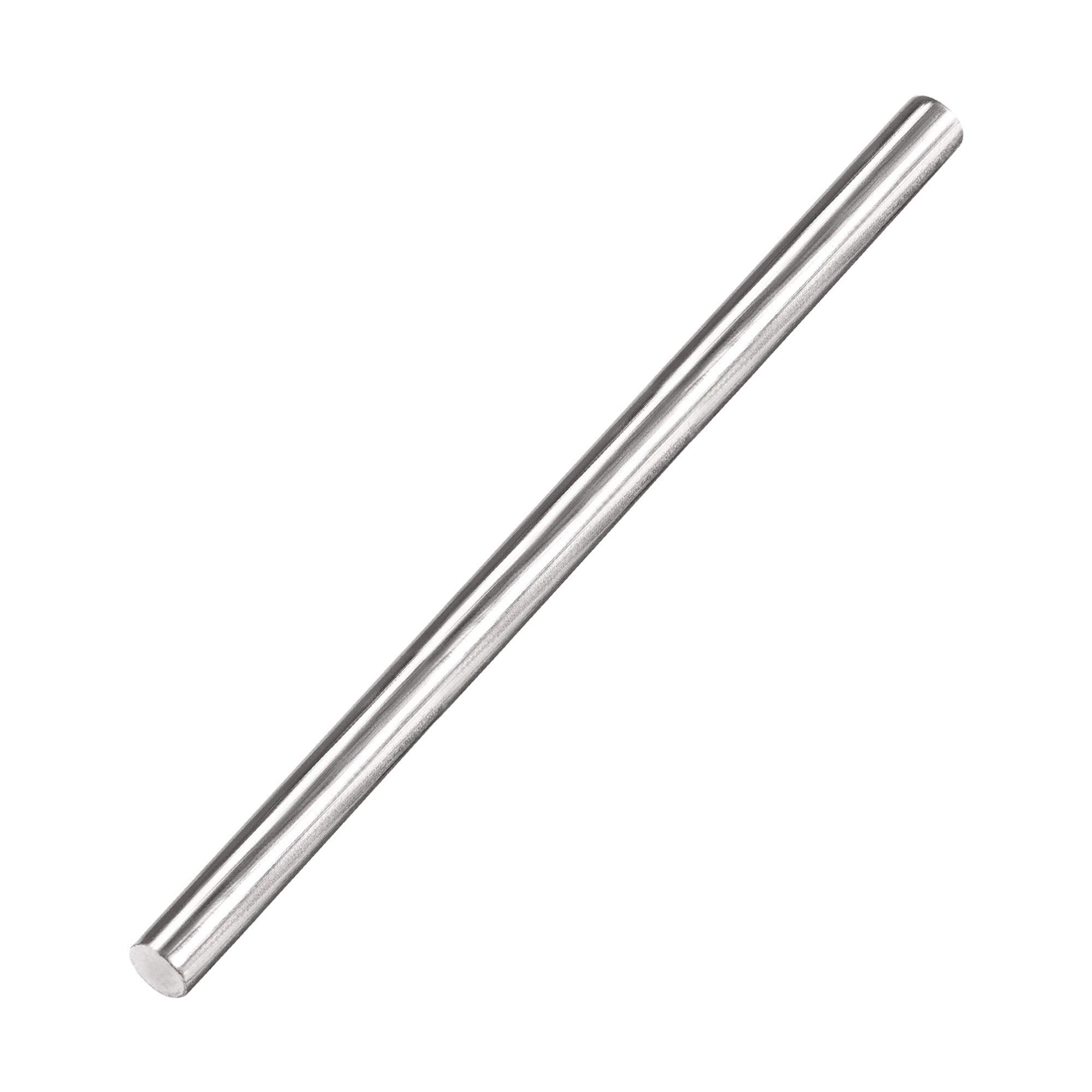 sourcing map 4mm x 75mm 304 Stainless Steel Solid Round Rod for Drift Punches DIY Craft Model Plane Model Ship Model Cars - 10pcs