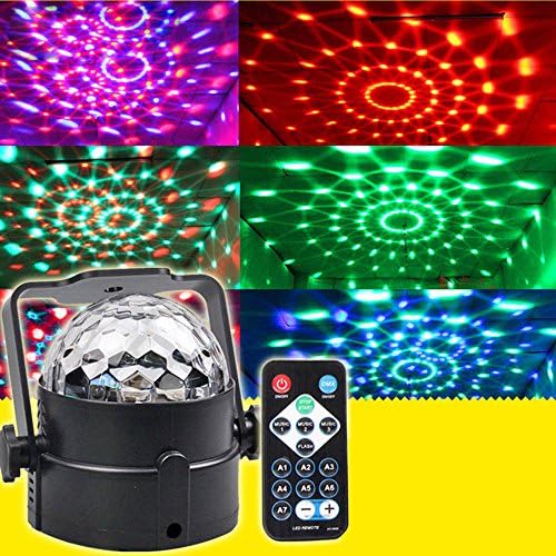 New LED RGB Magic Ball Disco Crystal Effect DJ KTV Bar Dance Party Stage Light