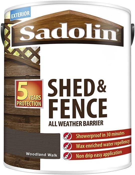 Sadolin Shed & Fence Woodstain Woodland Walk 5 L Brand New
