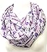 Handmade Science infinity Scarf birthday gift idea for her, anniversary gift experiment scientist - purple and violet