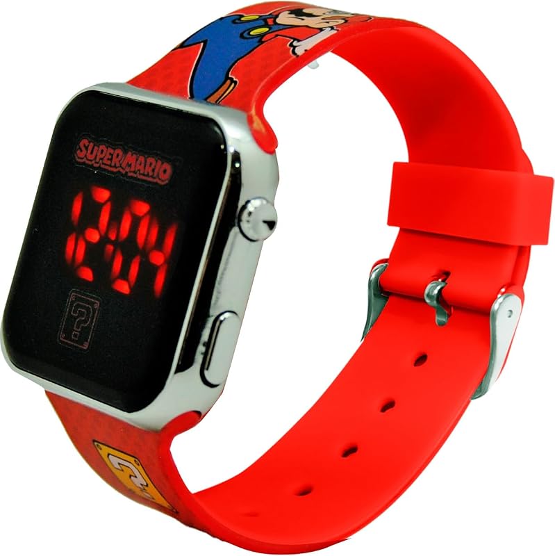 Kids Euroswan- Reloj LED Super Mario, Multicolor (GSM4107)