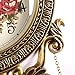 Aero Snail Large Size Retro Vintage Imperial Style Elegant Silent Wood Metal Wall Clock with Swinging Pendulum