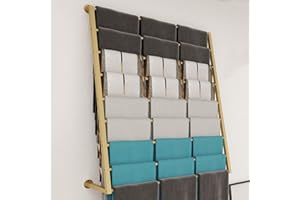 Clothing Store Scarf Rack Wall Mounted Pipe Shelf, Space Saving Pants Holder Tie Shawl Belt Storage Display Stand, Closet Org