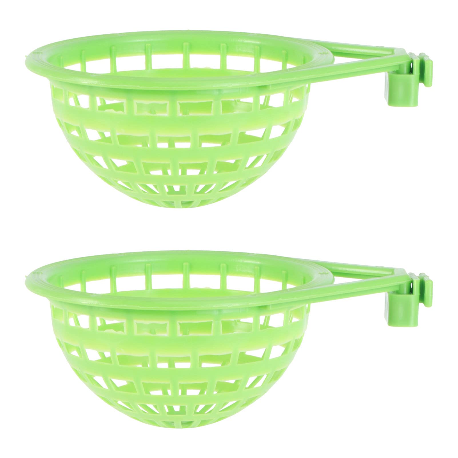 Balacoo 2pcs Plastic Canary Nest- Bird Nest Plastic Hollow Hanging Cage Eggs Hatching Tool Pan Finch Parrot Canary Pigeon Nest Bowl ¼ˆ Small