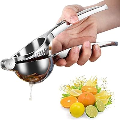 HERUIO Lemon Squeezer Manual - Zinc Alloy, Large Capacity, Ergonomic Handle