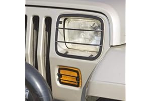 Rugged Ridge Headlight/Turn Signal Euro Guard Kit for Jeep Wrangler YJ | Black | 11230.02 | Fits 1987-1995 Jeep Wrangler YJ