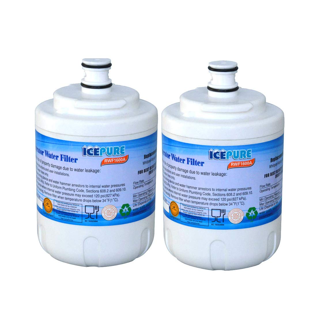 Icepure UKF7003 Replacement Refrigerator Water Filter, Compatible with