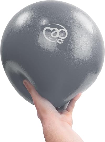 Fitness Mad Exer-Soft Stability Ball 7 9 12 Inch Soft Pilates Ball Grey 12