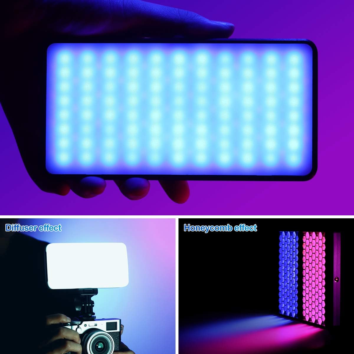 RGB Video Light, Built-in Rechargeable Battery VIJIM VL 196 LED Camera Lamp - Image 5