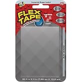 Flex Tape Mini Rubberized Waterproof Patches, Clear, 3 in x 4 in, 1-Pack | Pre-cut patches, 2 per pack, patch, bond, seal, repair, works underwater, strong adhesive, pipes, gutters, drains, RV, boats