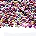 SHAN RUI 1000pcs 4mm Assorted Color Small Imitation Glass Pearl Beads for Jewelry Making Crafts for kids DIY Necklace, Bracelet