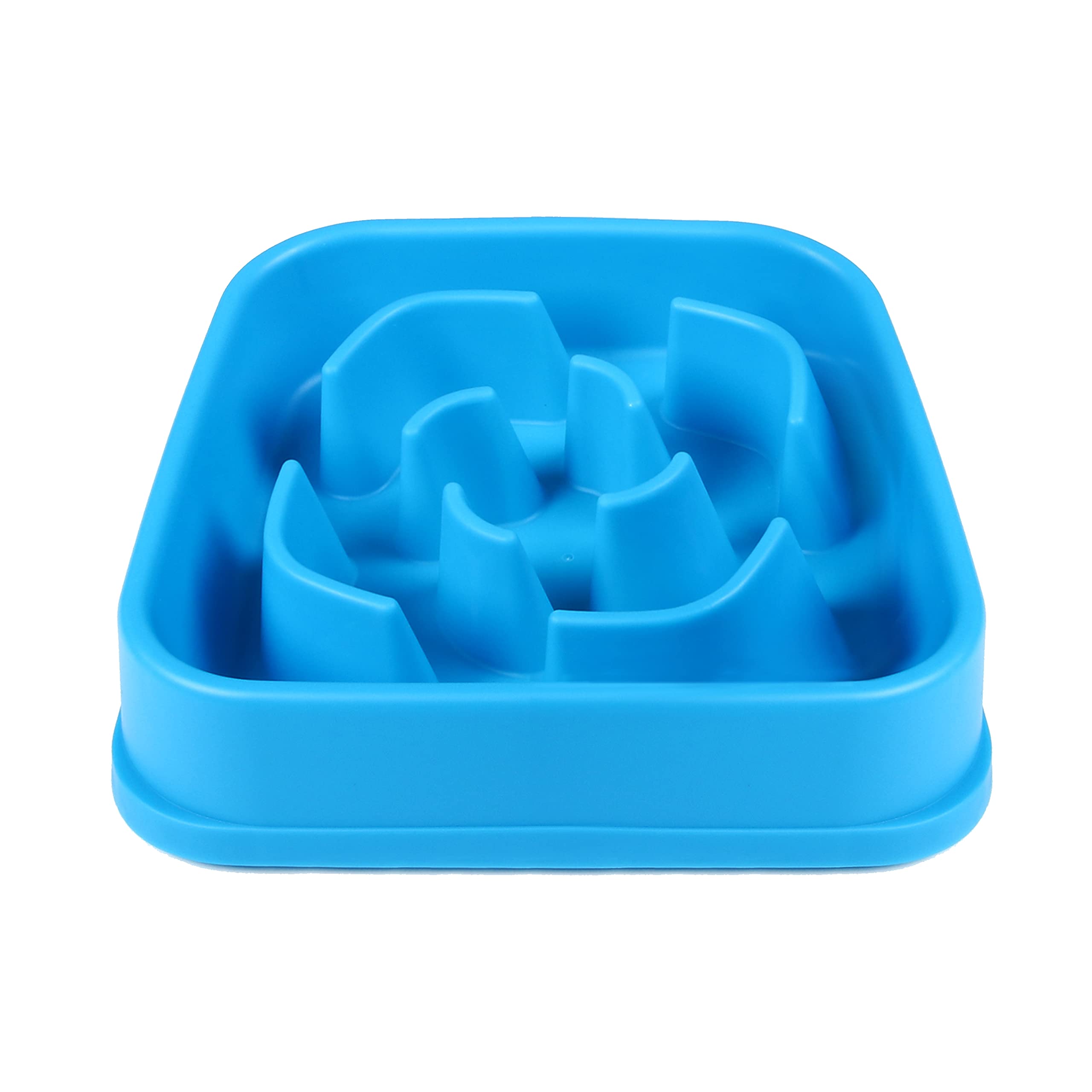 Dexas Seek and Snack Slow Feeder Maze with Non Slip Feet, 6 Cup Capacity, Blue