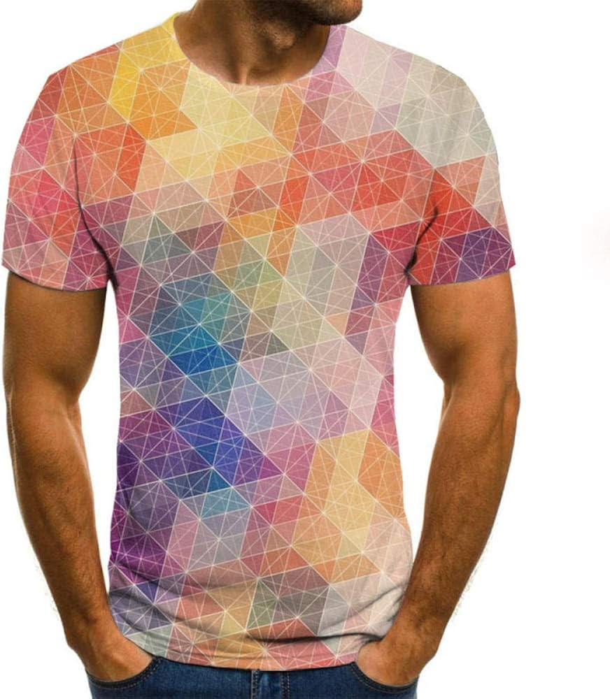 CHANYI Herren 3D Druck T-Shirt - Adlermuster Sommer Shirt Mit Großen Größen