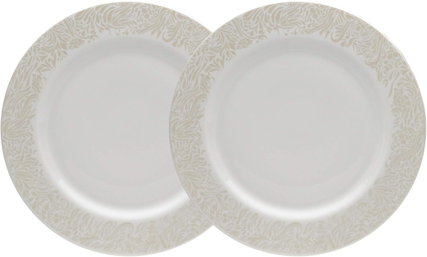 Denby 170048805 Monsoon Lucille Gold 2 Piece Dinner Plate Set BigaMart