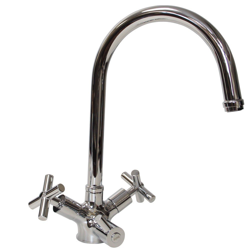 3 Wege Wasserhahn Schwanenhals-Murex, chrom: Amazon.de: Baumarkt