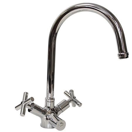 3 Wege Wasserhahn Schwanenhals-Murex, chrom: Amazon.de: Baumarkt