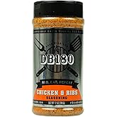 DB180 Chicken & Ribs Rub – Balanced Seasoning for Chicken, Ribs & Seafood – Gluten Free – 12 oz