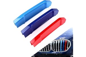 WITRRTIW Automotive grille Insert Trims Strips Front Center Kidney Grilles Compatible with 2016-2019 BMW X1 7-Beams grille insert accessories