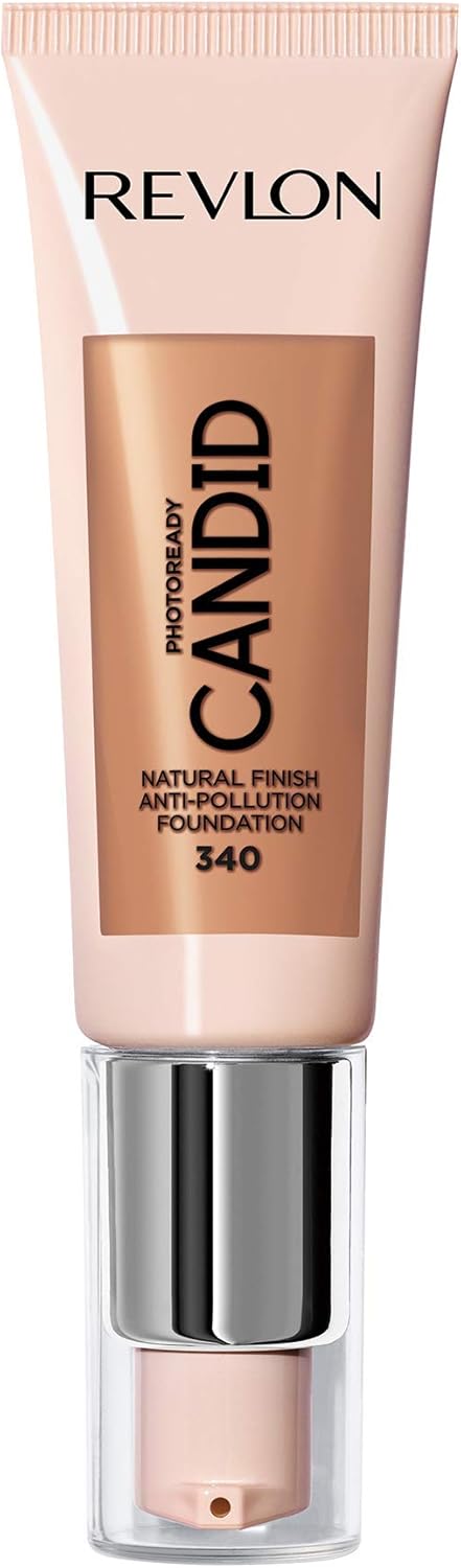 Revlon PhotoReady Candid Natural Finish Foundation, with Anti-Pollution, Antioxidant, Anti-Blue Light Ingredients