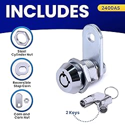 FJM Security MEI-2400AS-KA Tubular Cam Lock for