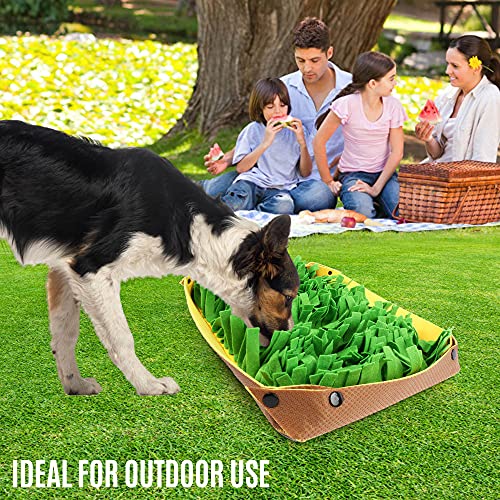 PrimePets Snuffle Mat for Dogs - Pet Interactive Nosework Feeding Mat for Indoor & Outdoor - Anti-Slip Washable Activity Pad for Boredom, Foraging Skills Training