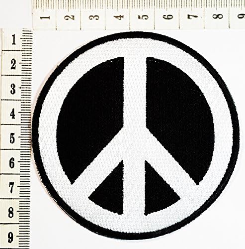 Peace sign hippie boho retro flower power summer of love hippy iron on patch / Sew On Patch Clothes Bag T-Shirt Jeans Biker Badge Applique